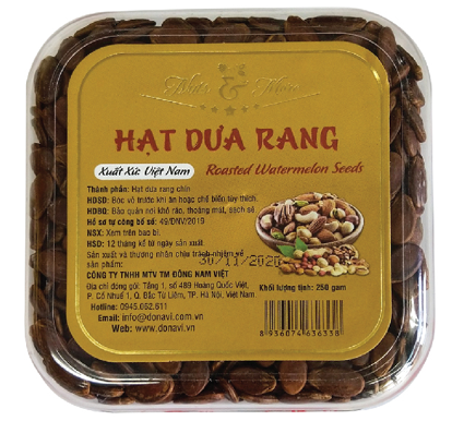 Hạt dưa rang đặc sản Bình Thuận hộp vuông