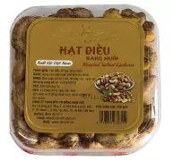 Hạt điều vỏ lụa đặc sản Bình Thuận hộp vuông