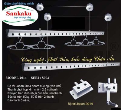 Giàn Phơi Thông Minh SANKAKU  Model:888-HD