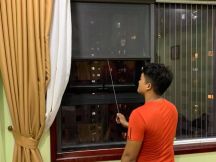 Cửa lưới chống muỗi - dạng cuốn