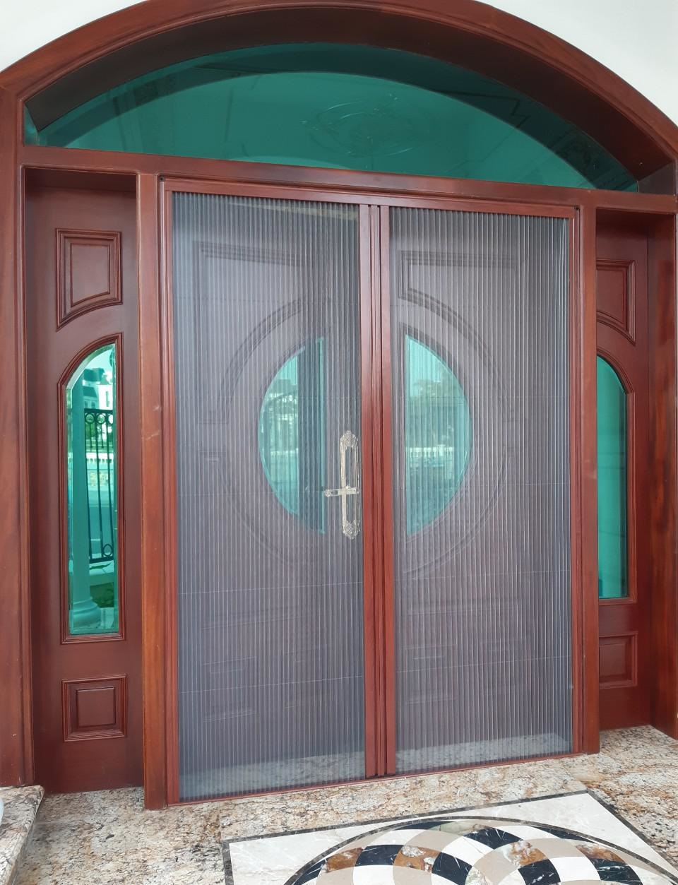 Cửa lưới xếp chống muỗi hoà phát