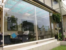 Bạt Che Mưa Trong Suốt Tự Cuốn [Ngăn Chặn Giọt Bắn]