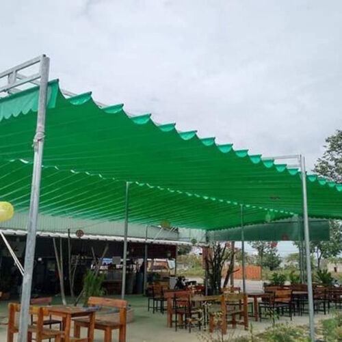 Bạt Mái Xếp Di Động Màu Xanh Lá Cây