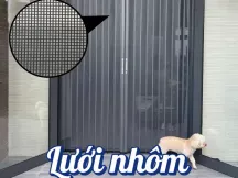 Cửa Xếp Ray Hệ Lá Nhôm Chống Chột Muỗi Hoà Phát
