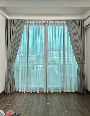 Mẫu rèm vải phòng khách chung cư đẹp, giá tốt