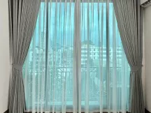 Mẫu rèm vải phòng khách chung cư đẹp, giá tốt