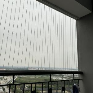 Lưới an toàn ban công lắp hoàn thiện