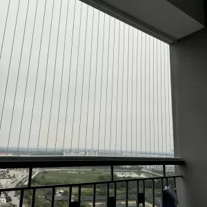 Lưới an toàn ban công lắp hoàn thiện