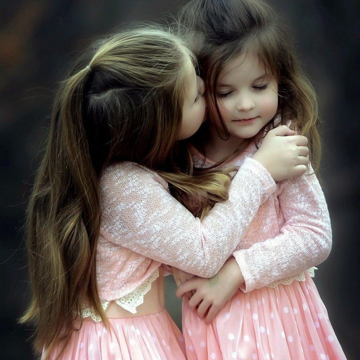 Little sister kiss