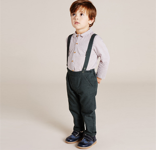 Boys Trousers with Braces (3 Months - 5 Years)
