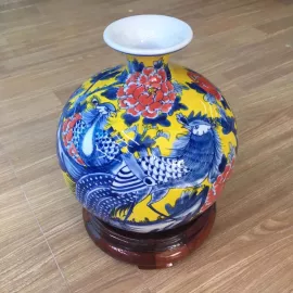 BÌNH HÚT TÀI LỘC-GỐM SỨ TRƯNG BÀY