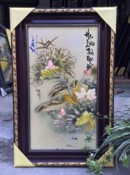 Tranh sứ lý ngư vọng nguyệt