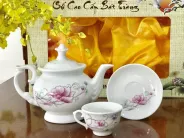 Bộ ấm trà phú quý hoa dây