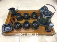 Bộ ấm tích men đá dung tích 0.8L +phụ kiện