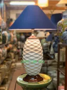 Đèn ngủ để bàn  gốm vân trám cao 55cm