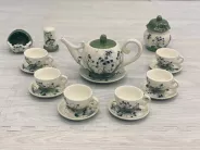 Bộ trà thiên nga vẽ hoa sen gốm Bát Tràng