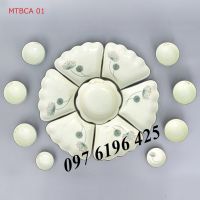 Bộ hoa mặt trời men kem hoa bồ công anh