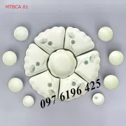 Bộ hoa mặt trời men kem hoa bồ công anh