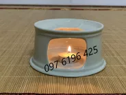 Chân  bếp cồn hâm nóng thức ăn bằng sứ