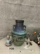 Lọ hoa giả vuốt có tai gốm mộc gốm sứ Bát Tràng