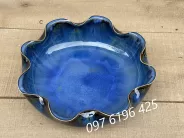 Bát thả hoamen hỏa biến màu xanh lam gốm sứ Bát Tràng