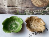 Bát thả hoa gốm sứ Bát Tràng hình lá sen