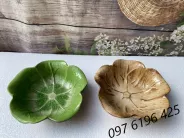 Bát thả hoa gốm sứ Bát Tràng hình lá sen