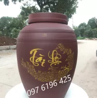 Chum sành ngâm rượu tài lộc gốm Bát Tràng