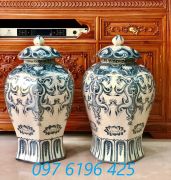 Chóe sứ men rạn 20 lít hình lục lăng