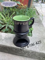 Bộ bếp đun cà phê dáng cao