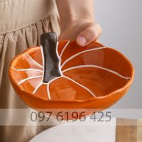Bát ăn dặm cho bé bằng sứ hình bí ngô