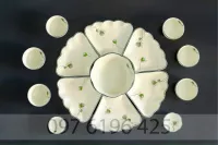 Bộ hoa mặt trời men kem vẽ  hoa sen