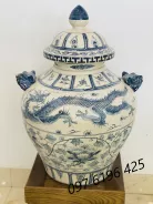 Chóe sứ men rạn vẽ rồng