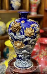 Mai bình tích lộc sen cá vân nổi