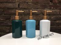 Bình xịt sứ đựng dầu gội sữa tắm hình bát giác