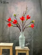 Lọ hoa trang trí gốm sứ Bát Tràng cao 35cm