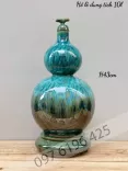 Hồ lô men hỏa biến xanh dung tích 10 lít