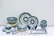 Bộ bát đĩa đẹp cao cấp của gốm sứ Bát Tràng