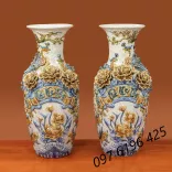 Lọ lộc bình nhỏ men rạn phúc lộc thọ