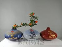 Lọ hoa gốm sứ trang trí nội thất men hỏa biến