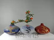 Lọ hoa gốm sứ trang trí nội thất men hỏa biến
