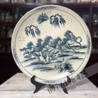 Tranh đĩa men rạn mã đáo thành công
