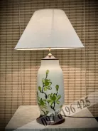 Đèn ngủ gốm sứ hoa mộc lan xanh cốm
