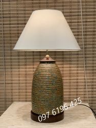 Đèn ngủ gốm dáng chuông