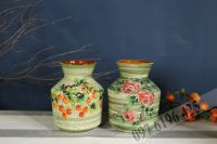 Bình gốm cắm hoa vai vát