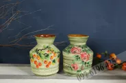 Bình gốm cắm hoa vai vát