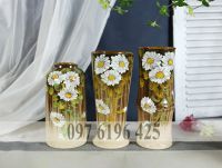 Lọ hoa Bát Tràng vẽ hoa cúc