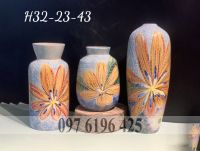 Lọ hoa Bát Tràng trang trí nội thất khắc hoa