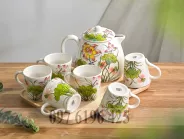 Ấm chén Bát Tràng hoa sen dung tích 1.2L