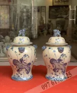 Chóe men rạn vẽ sen 60 lít